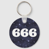 666エンジェル数スターハイトセルフアライメント キーホルダー (正面)
