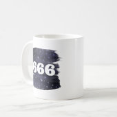 666エンジェル数スターハイトセルフアライメント コーヒーマグカップ (正面左)