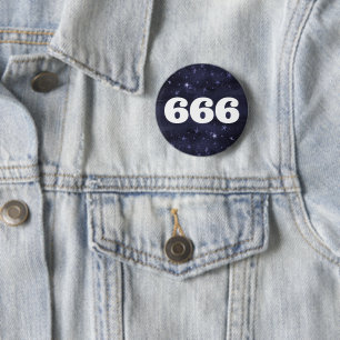 666エンジェル数スターハイトセルフアライメント 缶バッジ