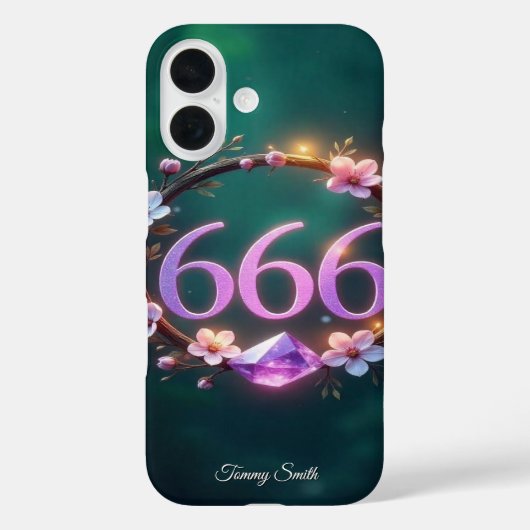 666天使の番号表示 – バランスと成長 Case-Mate iPhoneケース (裏面)