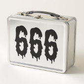 666獣サタンのマーク メタルランチボックス (正面)