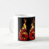 666血及び火 コーヒーマグカップ (正面左)