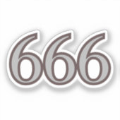 666 エンジェルナンバー バランス シール (正面)