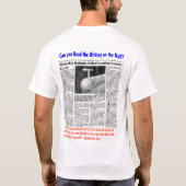 "666"理解します及び"を獣の印" Tシャツ (裏面)