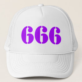 666(紫) キャップ