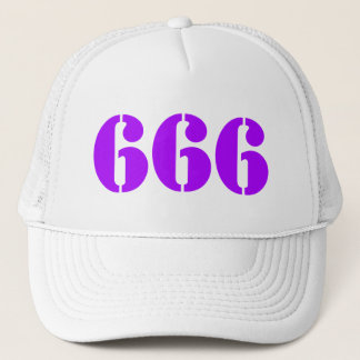 666(紫) キャップ