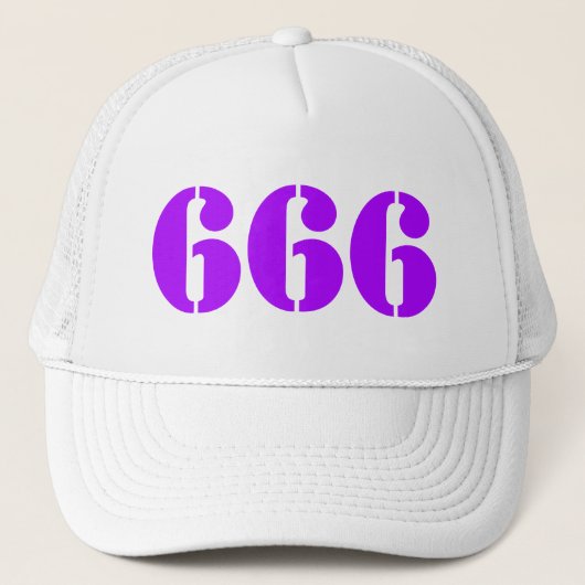 666(紫) キャップ (正面)