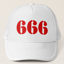 666（赤） キャップ