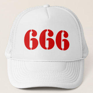 666(赤) キャップ