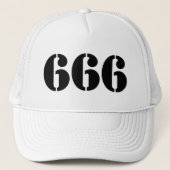 666（黒） キャップ (正面)