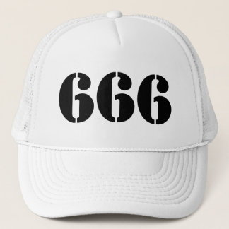 666(黒) キャップ