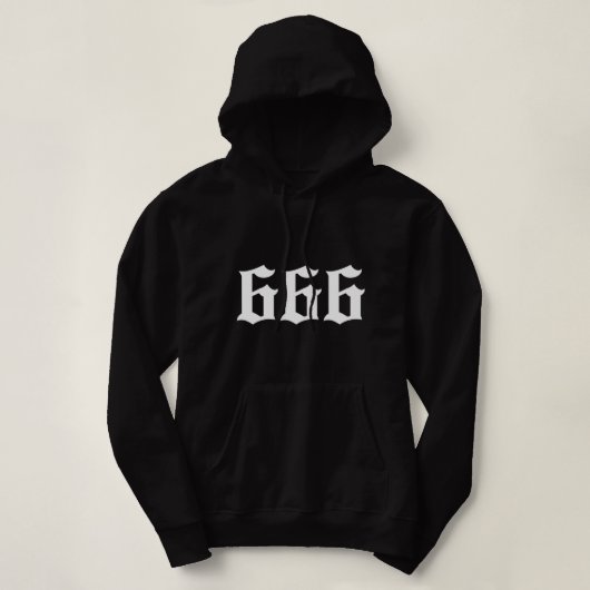 666, Number of the Beast Satanic Symbol Pullover H パーカ (デザイン正面)