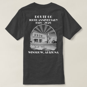 66-100年モノクロウィンスローアリゾナ戻る Tシャツ