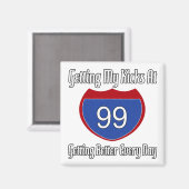 66 99誕生日 マグネット (正面/裏面)