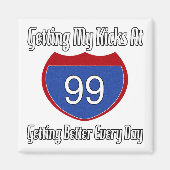 66 99誕生日 マグネット (正面)