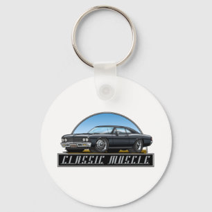 66 Chevelleの黒 キーホルダー