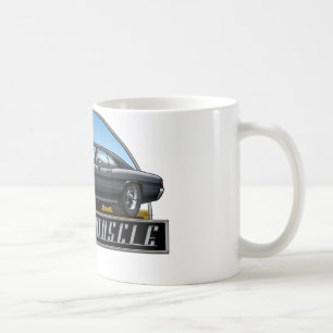 66 Chevelleの黒 コーヒーマグカップ