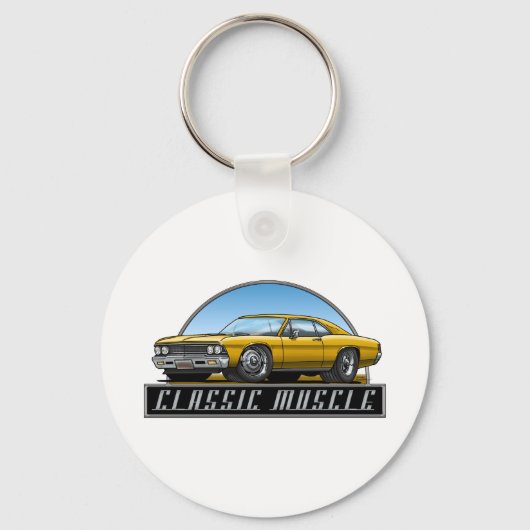 66_Chevelle_金ゴールド キーホルダー (正面)