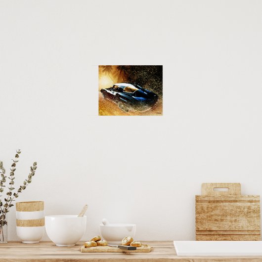 '66 Corvette painting ポスター (キッチン)