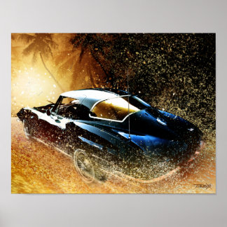 '66 Corvette painting ポスター