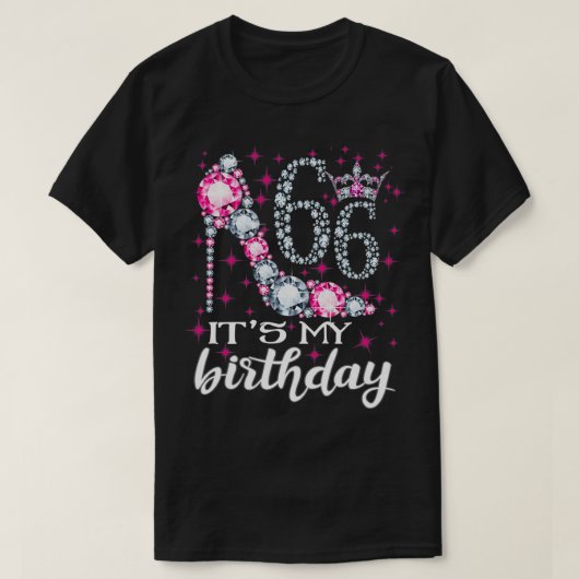 66 It's My Birthday 1955 66Th Birthday Gift Tee Fo Tシャツ (デザイン正面)