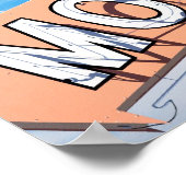 66 Motel on Historic Route 66 Poster ポスター (角)