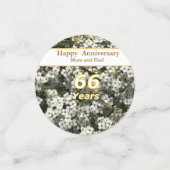 66thアニバーサリー編集可能 コンフェッティ (スモール正面)