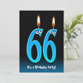 66thバースデーパーティー招待状 招待状 (スタンド正面)
