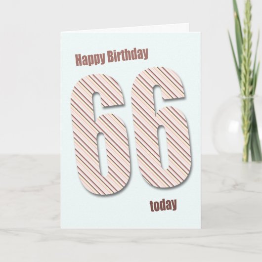 66th誕生日カード カード (正面)