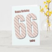 66th誕生日カード カード (黄色い花)