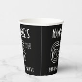 66th Birthday Party:アールデコスタイル+名前をカスタムする 紙コップ (右)