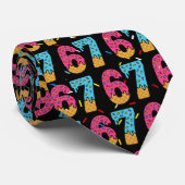 67おもしろいミームアイスクリームセブンGen Alpha ネクタイ (ロール)