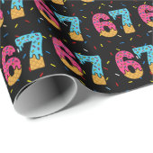 67おもしろいミームアイスクリームセブンGen Alpha ラッピングペーパー (ロールコーナー)