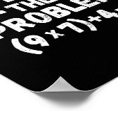 67おもしろいミームペンダス初等数学先生ユーモア ポスター (角)