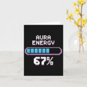 67おもしろいミーム6セブンGen Alphaスラングレトロ カード (黄色い花)