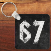 67おもしろいミーム6セブンGen Alpha キーホルダー (正面)