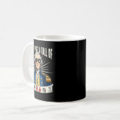 67から76へ ジョージ・ワシントンの歴史ジョーク コーヒーマグカップ (正面左)