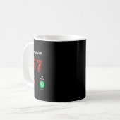 67が呼んでいる面白いミーム 67ばかげたAI Apple Brainro コーヒーマグカップ (正面左)