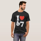 67が大好き 面白い 6 7 コスチューム ミーム Six Seven キッズ Tシャツ (正面フル)