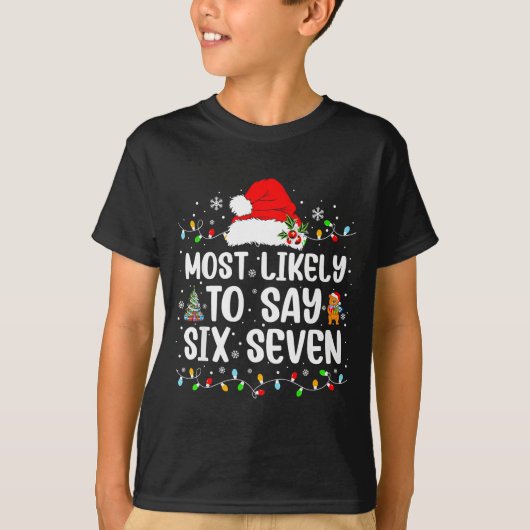 67が好きでたまらない 67 クリスマス Tシャツ (正面)
