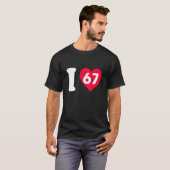 67が好き Tシャツ (正面フル)