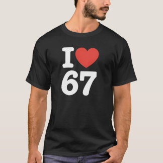 67が好き Tシャツ