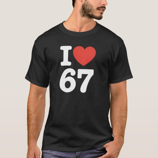 67が好き Tシャツ (正面)