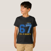 67すべての8晩ハヌカユダヤチャヌカ6 7 Tシャツ (正面フル)