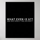 67って何なの?ミーム ポスター (正面)
