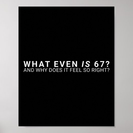 67って何なの?ミーム ポスター (正面)