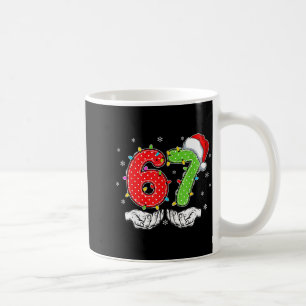 67にマッチするシックスセブン 6 7 ミーム 6-7 クリスマ コーヒーマグカップ