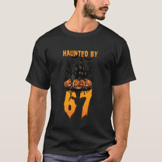 67に取り憑かれたハロウィンコスチューム 怖可笑い名言 Tシャツ