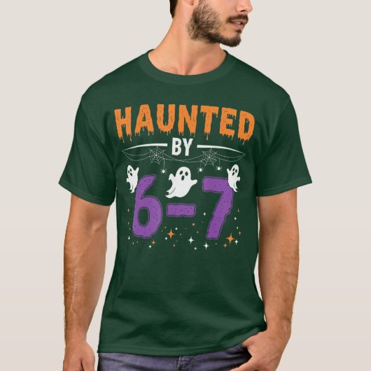 67に取り憑かれた ハロウィン おもしろTシャツ Tシャツ (正面)