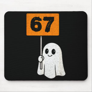 67に悩まされる - おもしろいシックスセブンミーム 6 7 ハロウィン マウスパッド